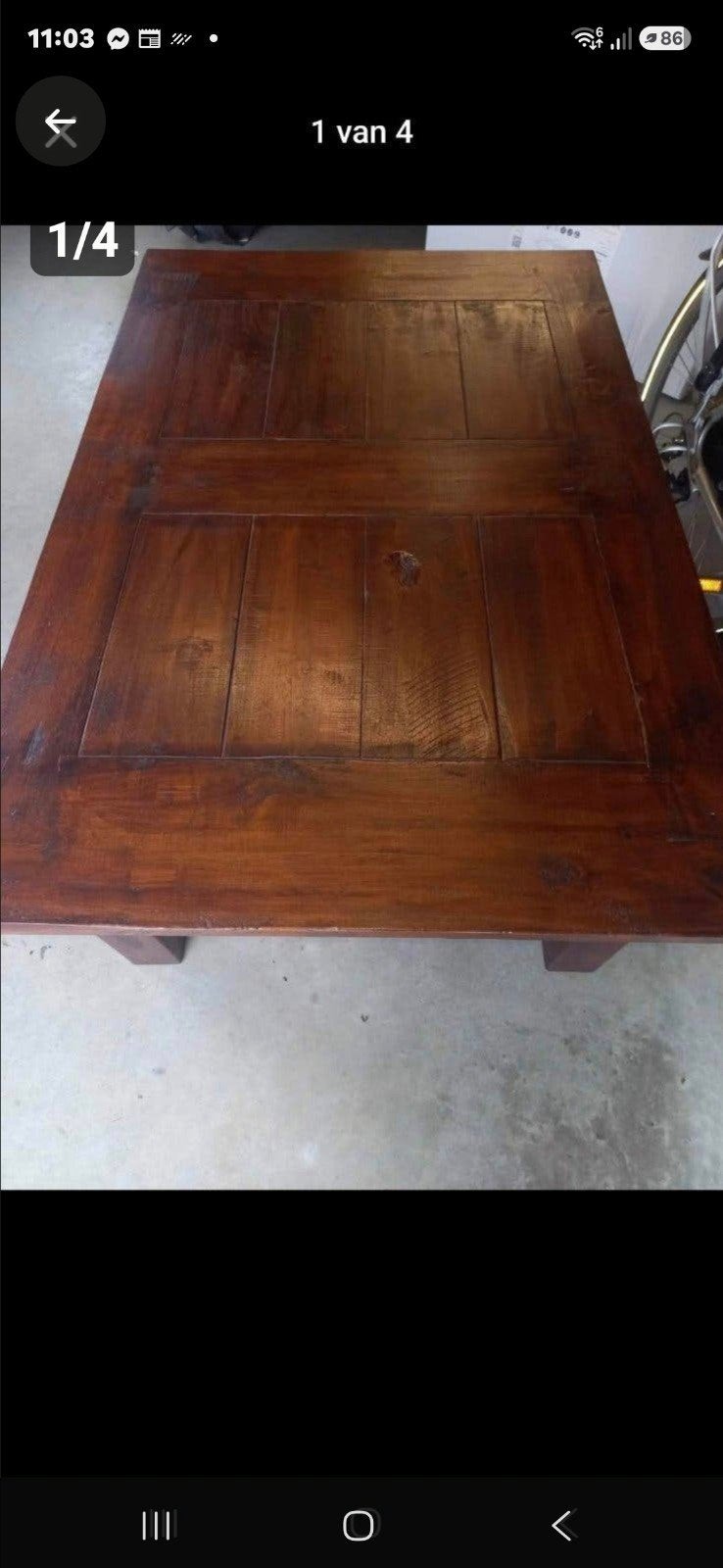 salon tafel, Huis en Inrichting, Ophalen, 50 – 75, Gebruikt, 100 tot 150 cm