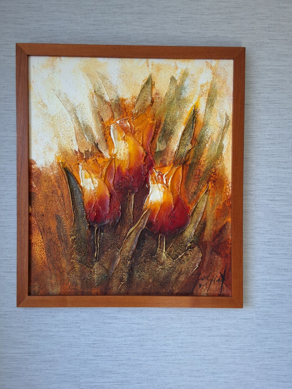 tulpen schilderij Jochem de Graaf, Antiek en Kunst, Ophalen