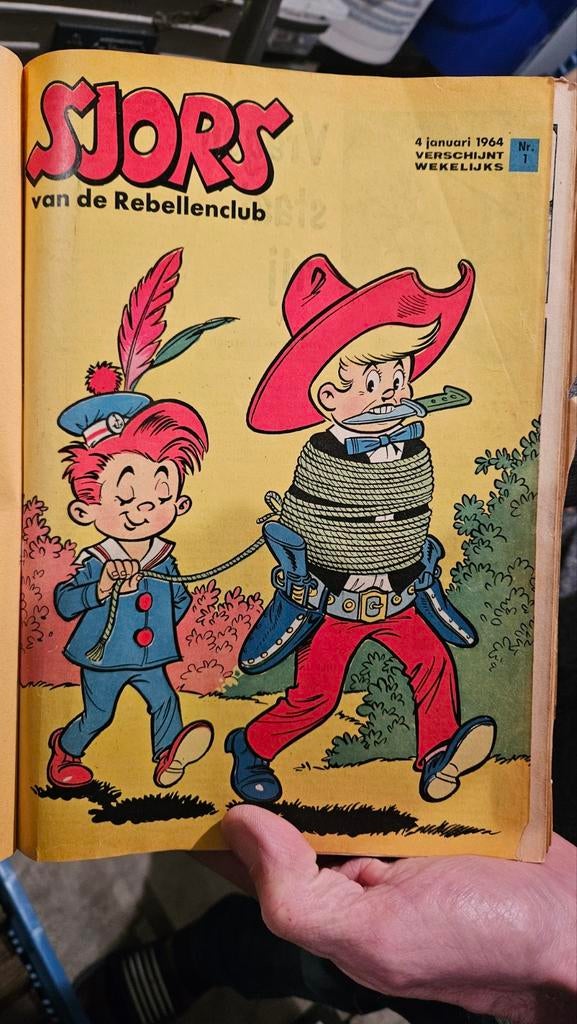 Ingebonden weekbladen: Pep en Sjors en Donald uit 1954 -1964, Meerdere stripboeken, Ophalen, Gelezen
