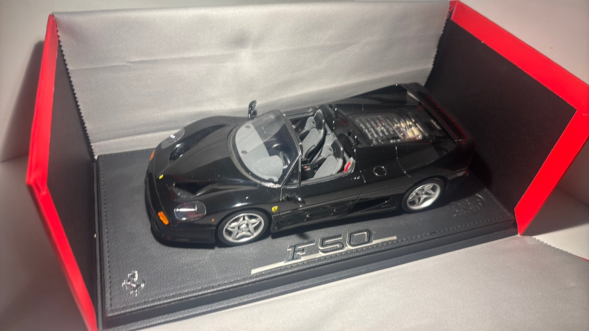 Ferrari f50 spyder black BBR 1.18, Hobby en Vrije tijd, Modelauto's | 1:18, Overige merken, Ophalen of Verzenden, A, A