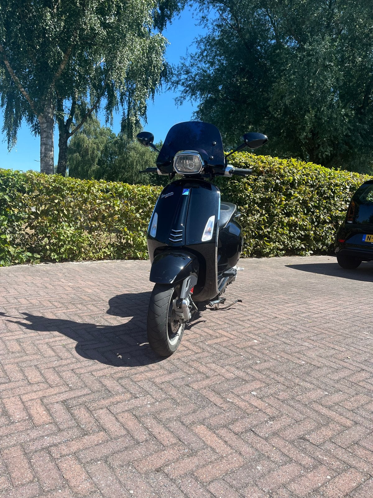 Vespa Sprint 2016 – Glans zwart – 12.465 km – Nette staat, Ophalen, Gebruikt, Overige modellen, Maximaal 45 km/u