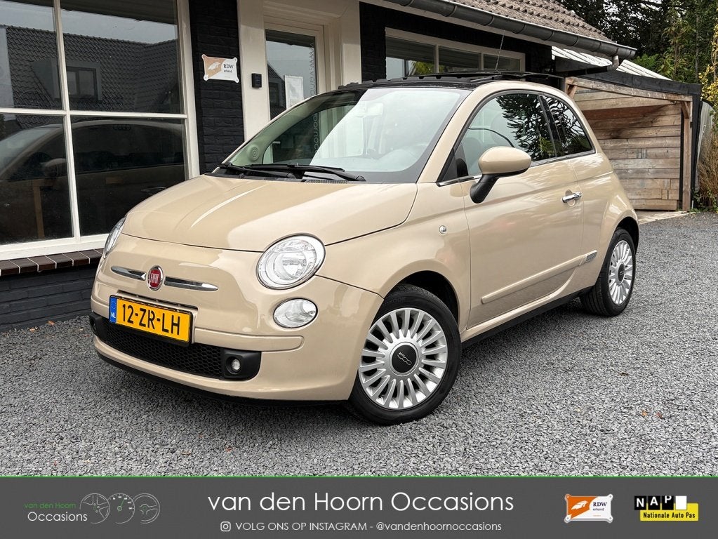 Fiat 500 1.4 Sport CAPPUCCINO | 100 PK | CLIMA | SCHUIFDAK |, Auto's, Voorwielaandrijving, 101 pk, Gebruikt, 31 €/maand