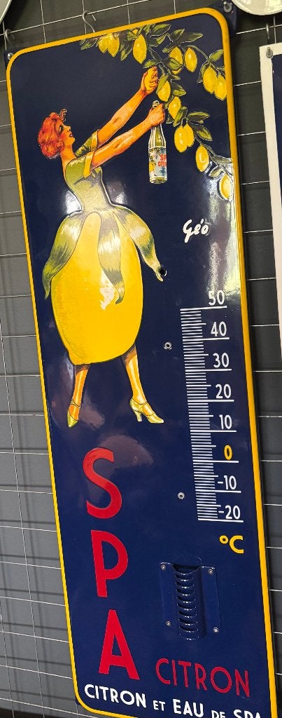 emaille reclamebord spa citron, Ophalen of Verzenden, Nieuw, Reclamebord