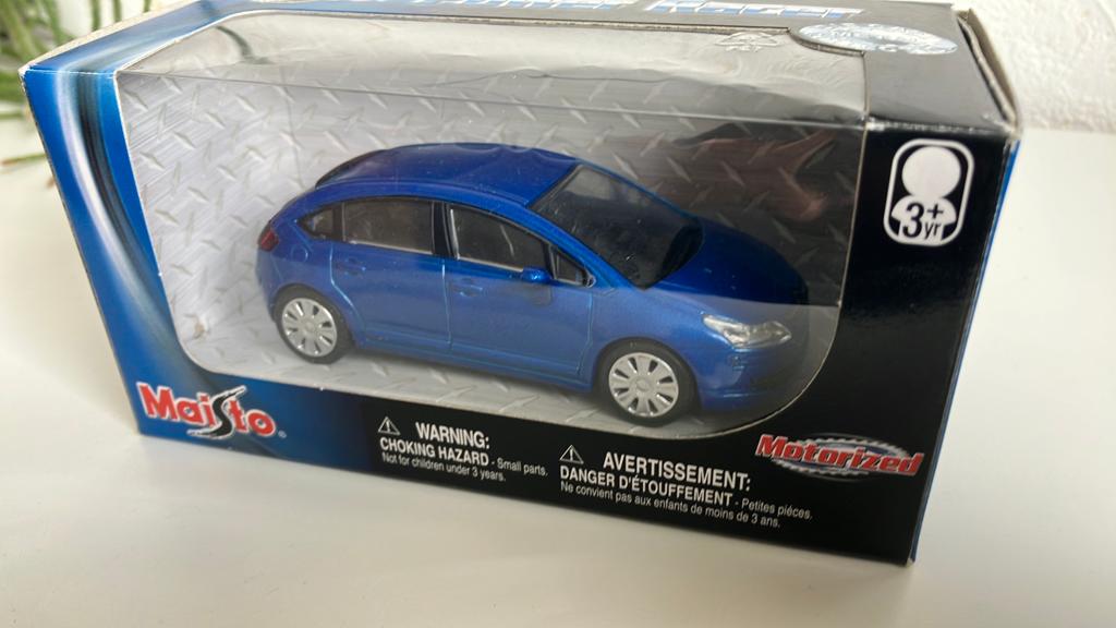 Maisto Power Racer Citroën C4 - Blauw Modelauto, Ophalen of Verzenden, Nieuw, Overige typen