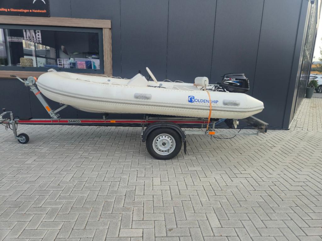Venus 360 RIB + Parsun 9.8pk 4takt, set uit 2021., Watersport en Boten, Gebruikt, Inclusief motor, Ophalen, Polyester/glasvezel