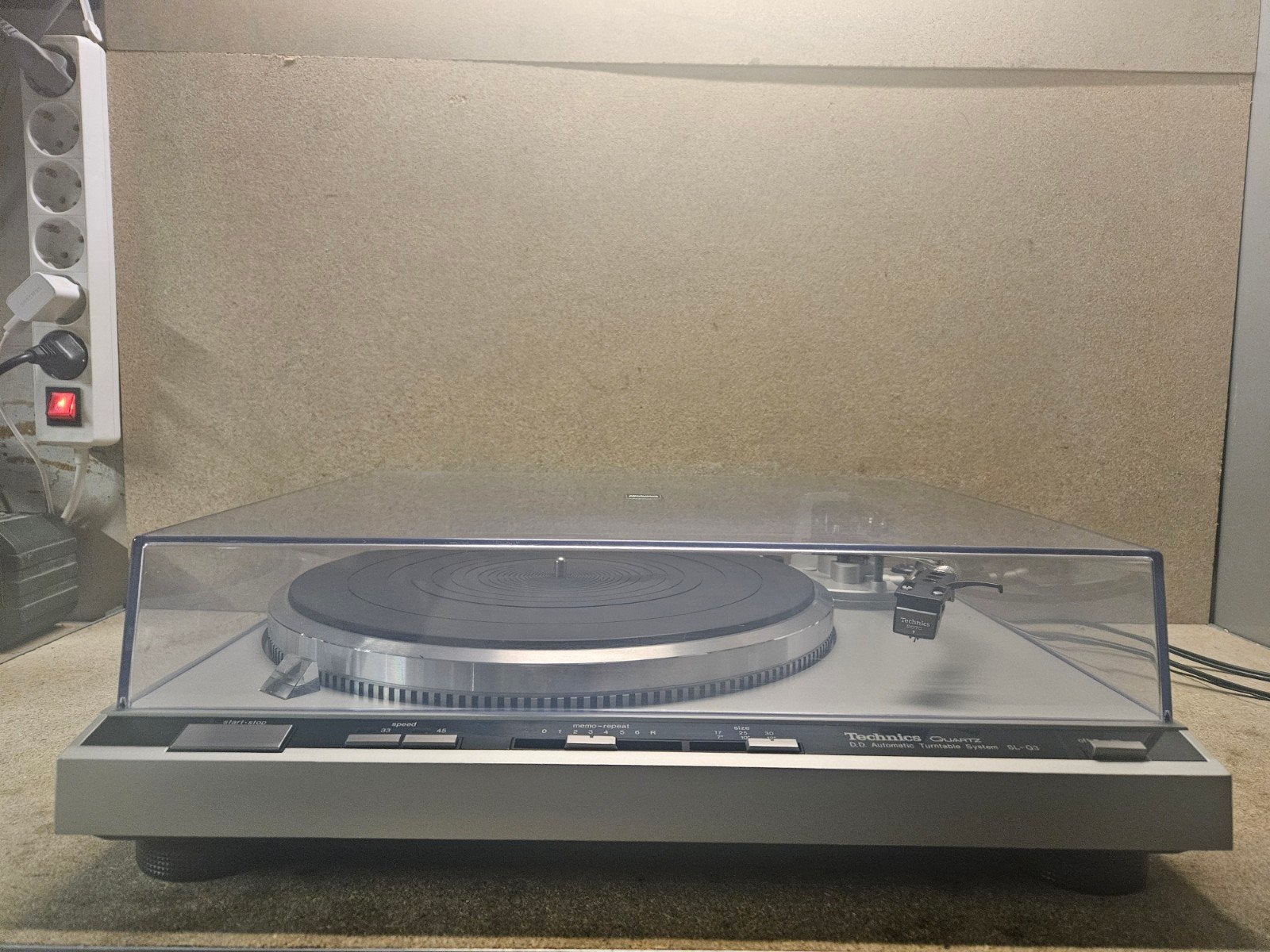 Technics SL-Q3 (zilver) gereviseerd in topstaat, Ophalen, Automatisch, Refurbished, Platenspeler