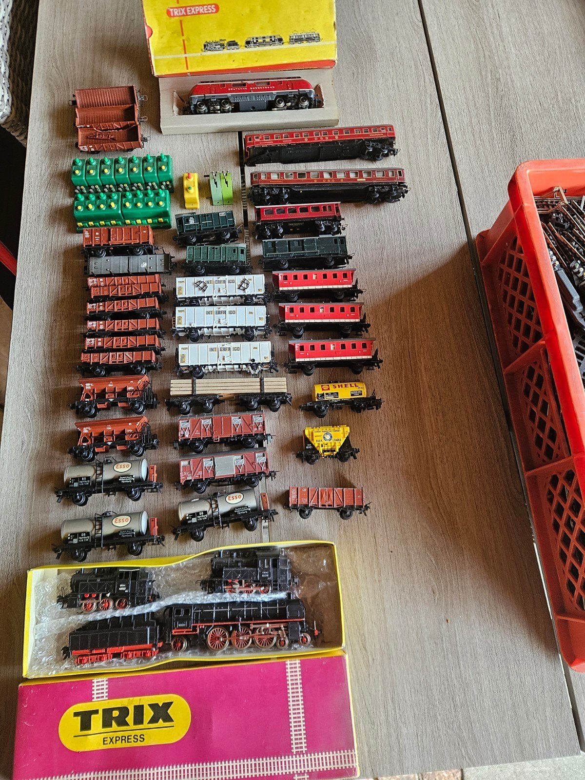 Grote Trix Express collectie: locomotieven, wagons en rails, Ophalen of Verzenden