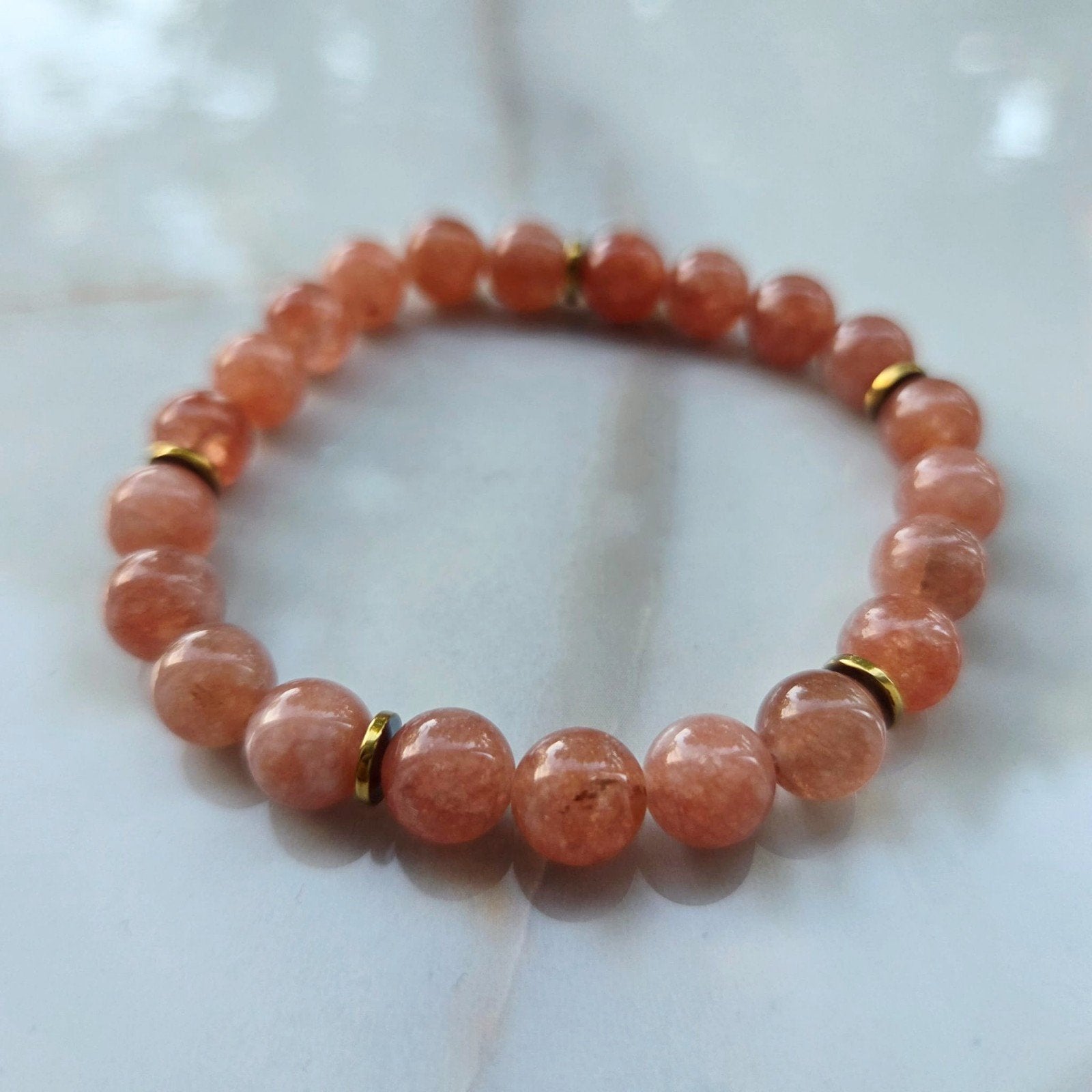 Zonnesteen armband, Sieraden, Tassen en Uiterlijk, Edelstenen, Verzenden, Nieuw