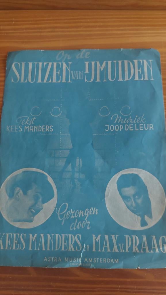 Muziek Kees Manders - Op de Sluizen van IJmuiden, Ophalen of Verzenden
