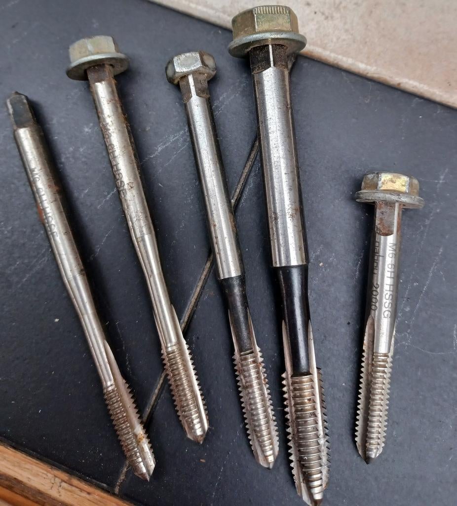 Nabru HSS Tap Set - M6 6H HSSG 2000, Doe-het-zelf en Verbouw, Gereedschap | Handgereedschap, Gebruikt, Ophalen of Verzenden