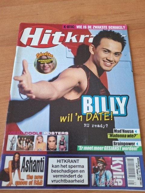Hitkrant 2002 K-otic Aaliyah Kylie Shakira Zeepkisten Replay, Verzenden, 1980 tot heden, Nederland, Tijdschrift