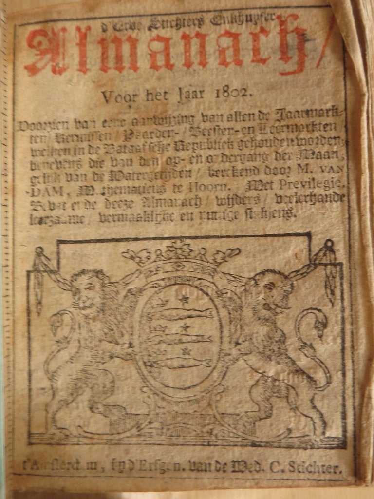 Enkhuizer Almanak 1838 plus  hele collectie, Antiek en Kunst, Ophalen of Verzenden