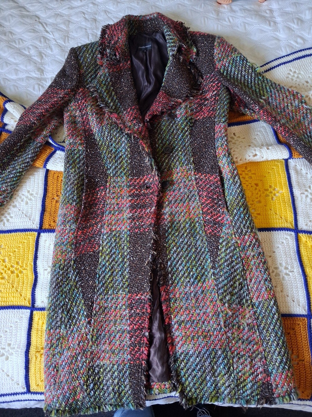 Claudia Sträter wollen jas, maat 38/40 (M), Kleding | Dames, Maat 38/40 (M), Meerkleurig, Ophalen of Verzenden, Zo goed als nieuw