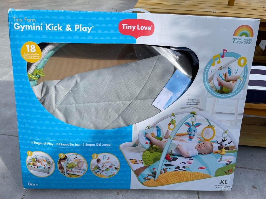 Tiny Love baby speelkleed met boog / activity gym, Kinderen en Baby's, Speelgoed | Babyspeelgoed, Ophalen, Zo goed als nieuw, Babygym