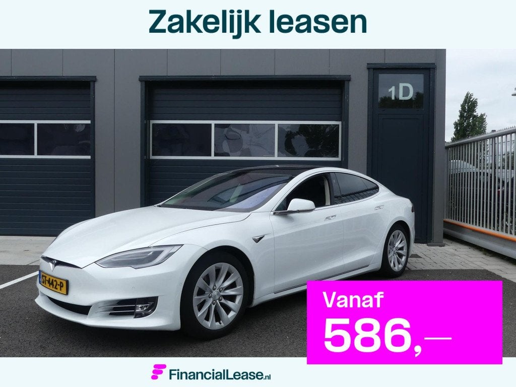 Tesla Model S 75D AWD Autopilot Navigatie Panoramdak Leder X, Gebruikt, Zwart, Wit, Automatische klimaatregeling