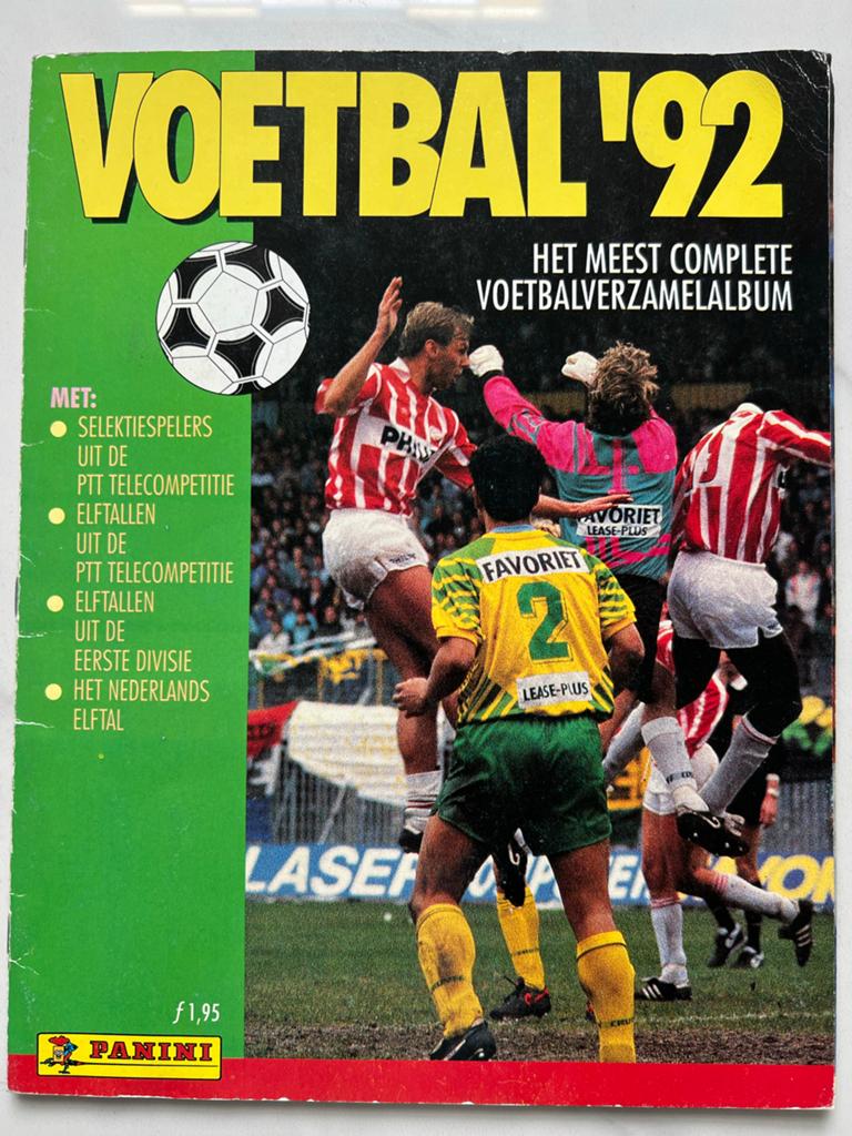 Panini Voetbal '92 Verzamelalbum - Incompleet (216/270), Albert Heijn, Ophalen of Verzenden