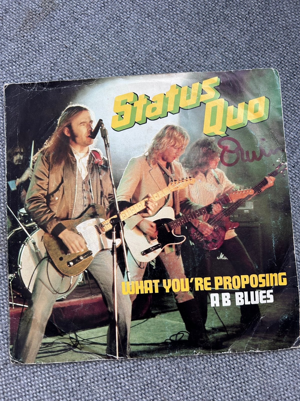 Status Quo What You’re Proposing, Ophalen of Verzenden, Zo goed als nieuw, 7 inch, Rock en Metal