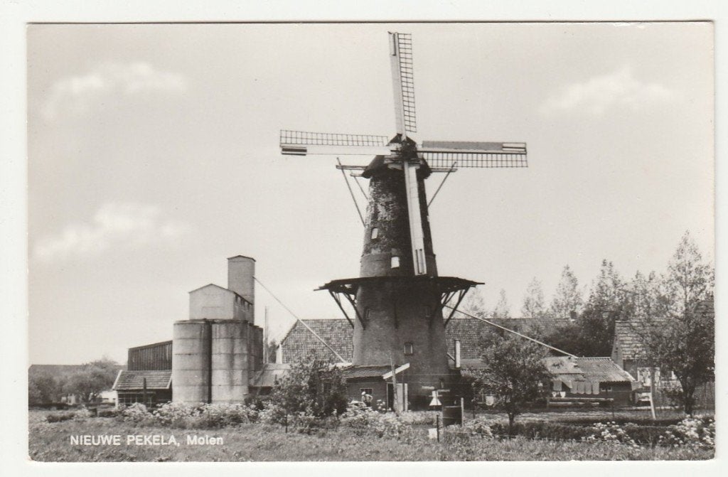 Nieuwe Pekela - Molen, Verzamelen, Verzenden, 1960 tot 1980, Ongelopen, Groningen