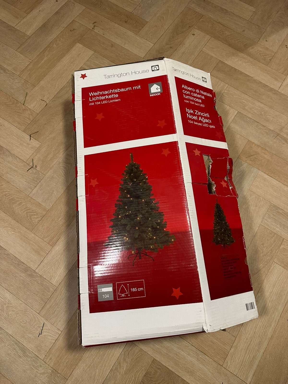 Tarrington House kunstkerstboom met LED (165 cm), Ophalen of Verzenden, Gebruikt