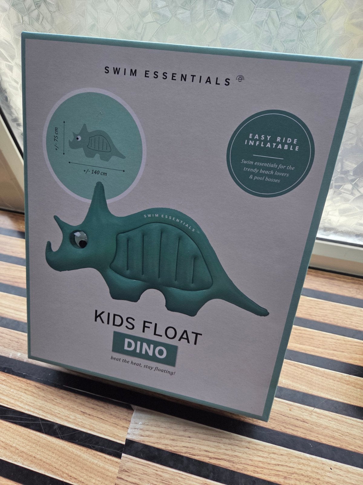 Swim Essentials opblaasbare dino 140 cm, Ophalen of Verzenden, Nieuw