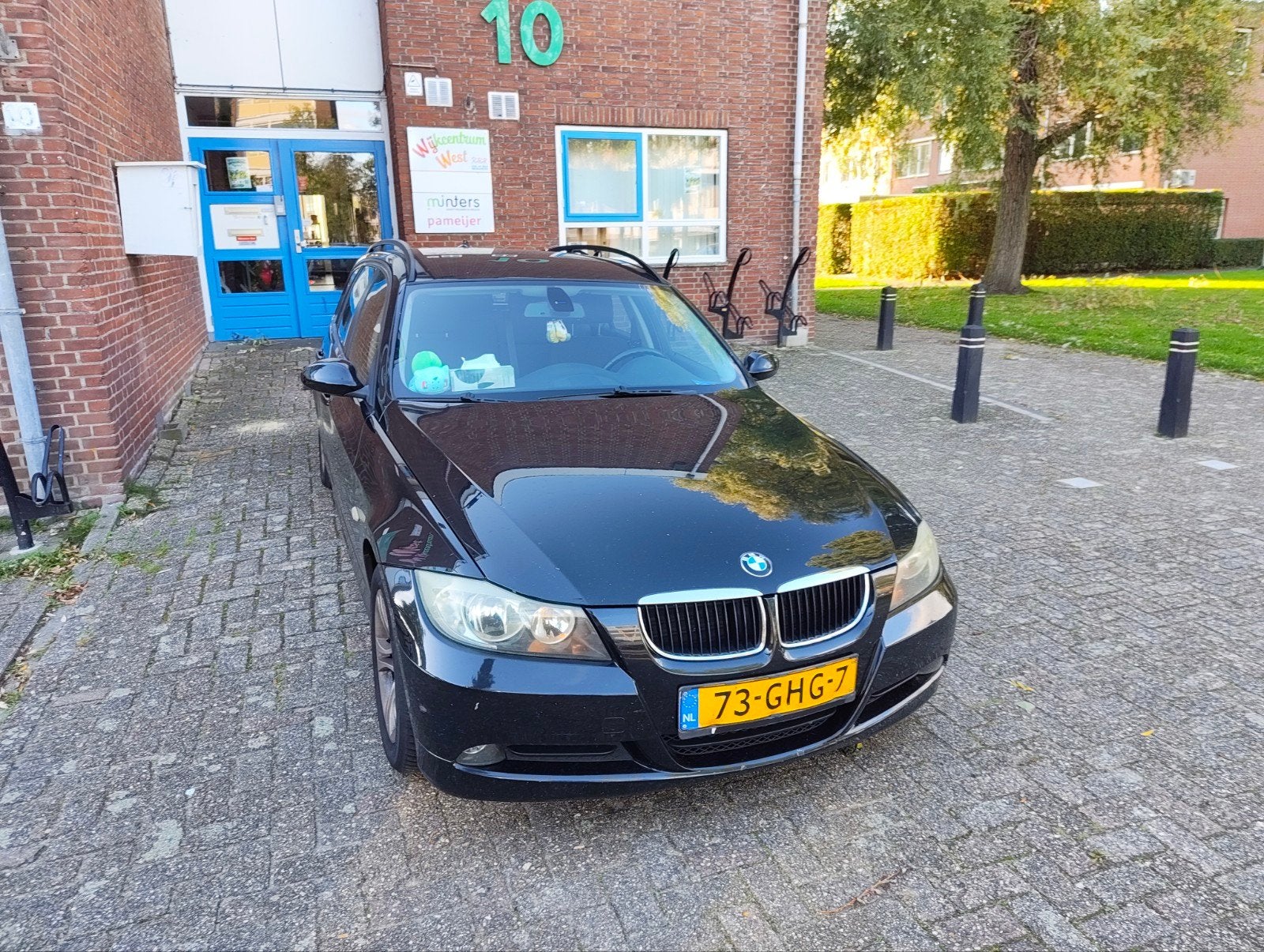 BMW 3-Serie 2.0 I 320 Touring 125KW 2008 Zwart, Auto's, Achterwielaandrijving, 1995 cc, 4 cilinders, Zwart