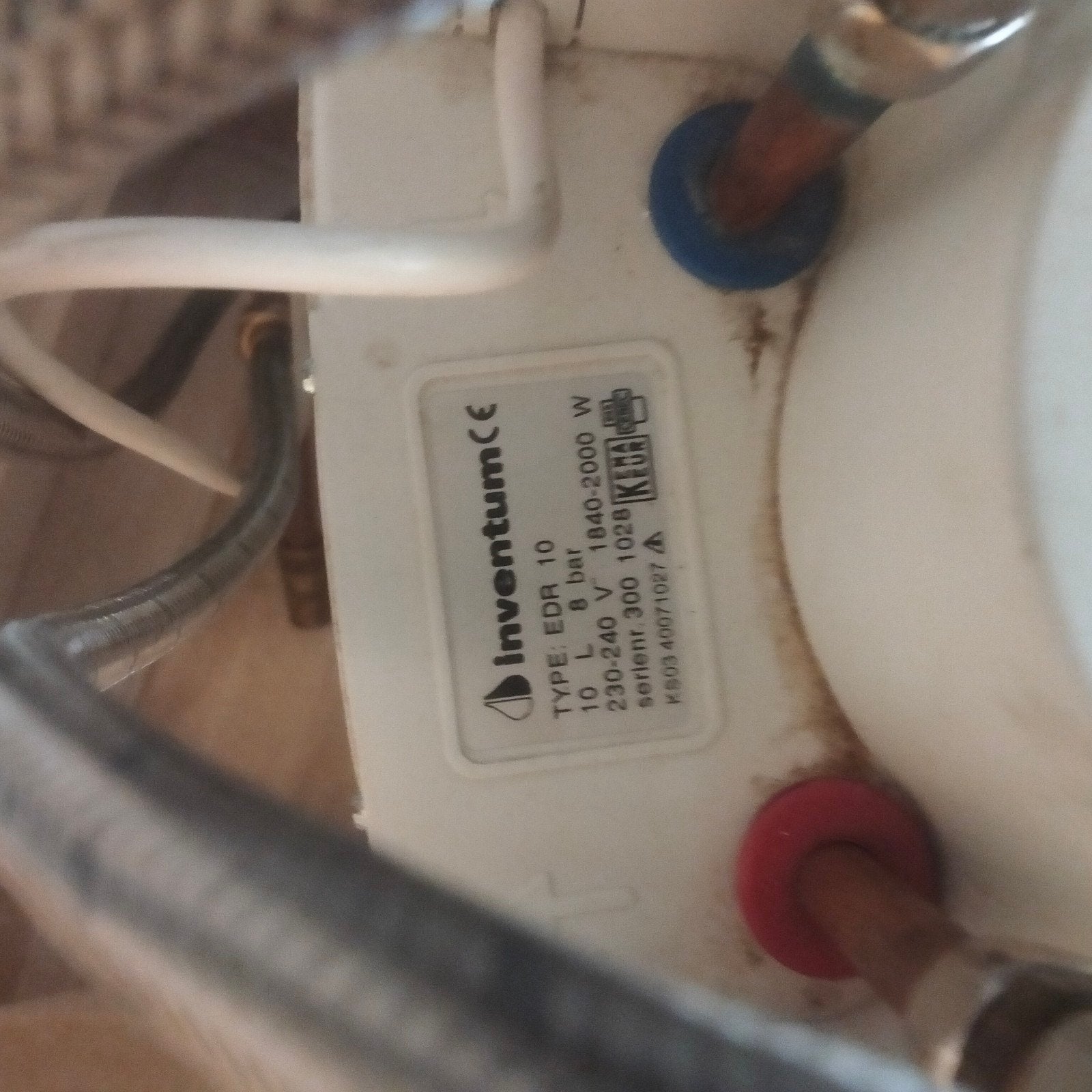 Inventum EDR 10 Boiler - 10 Liter, 8 bar, Ophalen of Verzenden