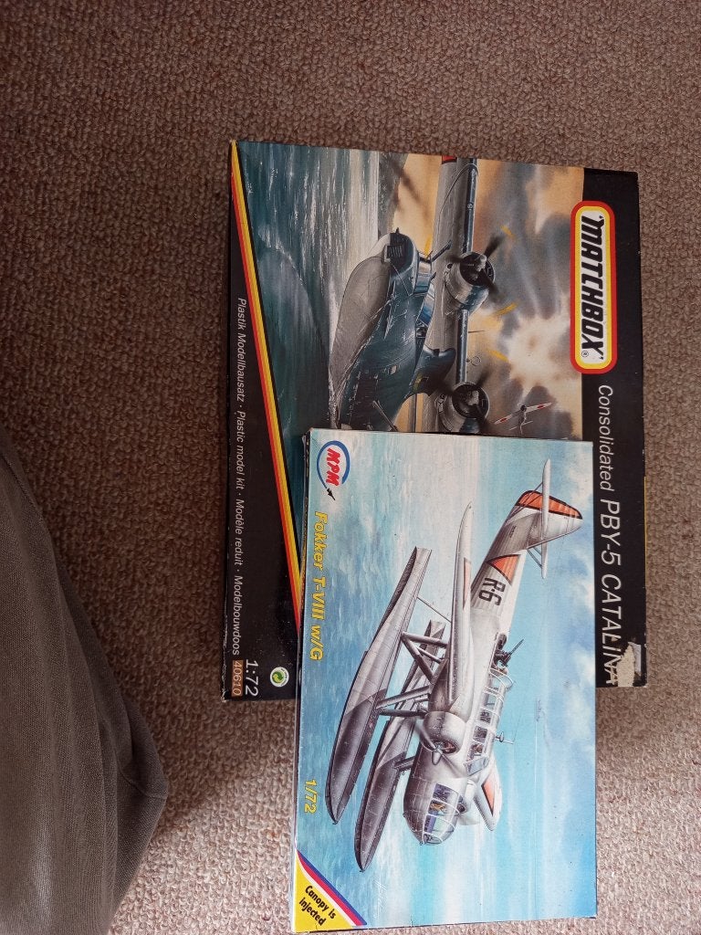 Set MLD Consolidated PBY-5 Catalina, Fokker T8, 1/72, Hobby en Vrije tijd, Overige merken, 1:72 tot 1:144, Verzenden, Zo goed als nieuw