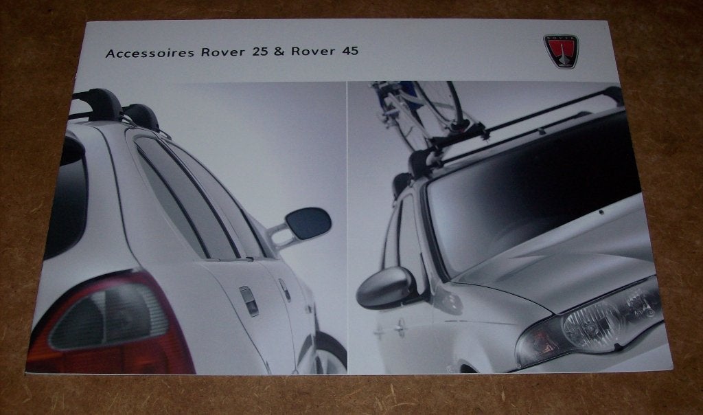 brochure Rover 25/45 accessoires  2004/05, Ophalen of Verzenden, Nieuw, Overige merken