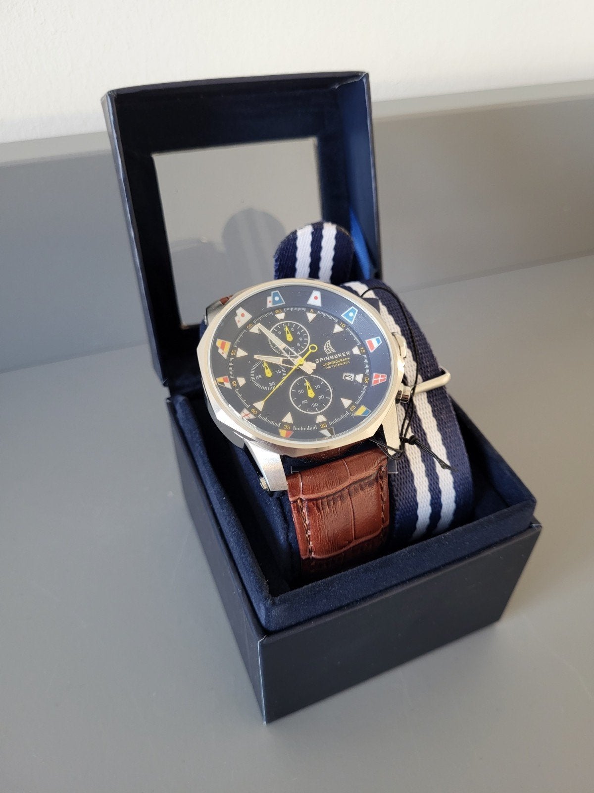 Spinnaker horloge met verwisselbare bandjes, Ophalen of Verzenden