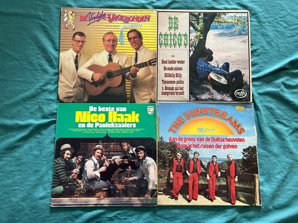 4 LP's Nederlandse Bands (ook per stuk te koop), LP, Gebruikt, Ophalen of Verzenden, Levenslied of Smartlap