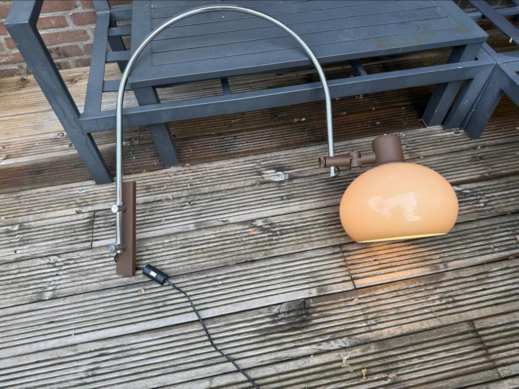 Dijkstra Mushroom Arc wandlamp Space Age, Ophalen