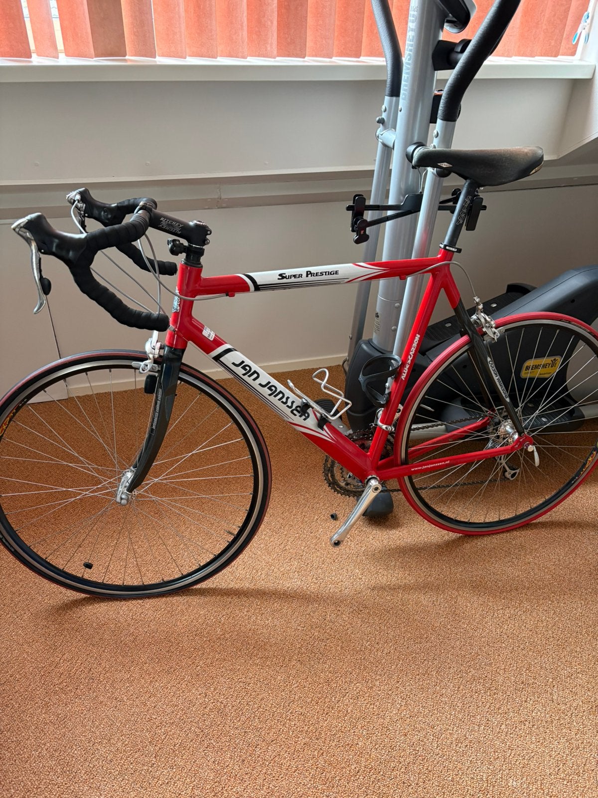 Mooi onderhouden Jan Janssen racefiets, Fietsen en Brommers, Fietsen | Racefietsen, Overige materialen, Gebruikt, 57 tot 61 cm