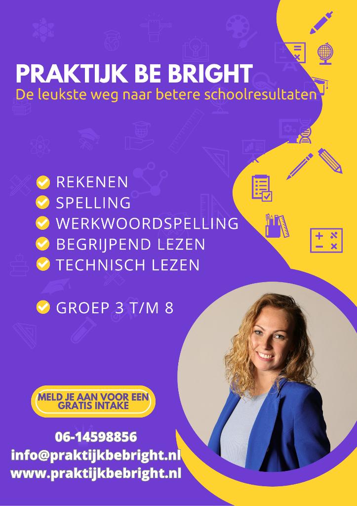 Bijles bij Praktijk Be Bright, Diensten en Vakmensen, Privéles, Bijles