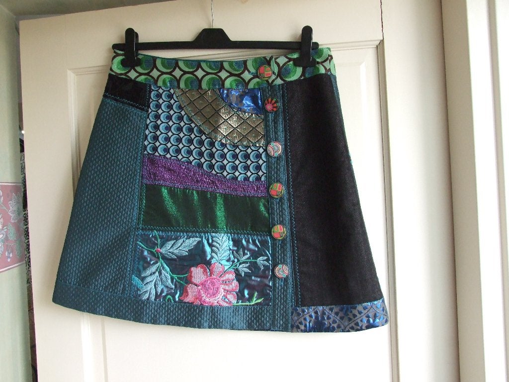 Desigual prachtige nieuwe rok met heel veel details maat 40, Maat 38/40 (M), Meerkleurig, Nieuw, Ophalen of Verzenden