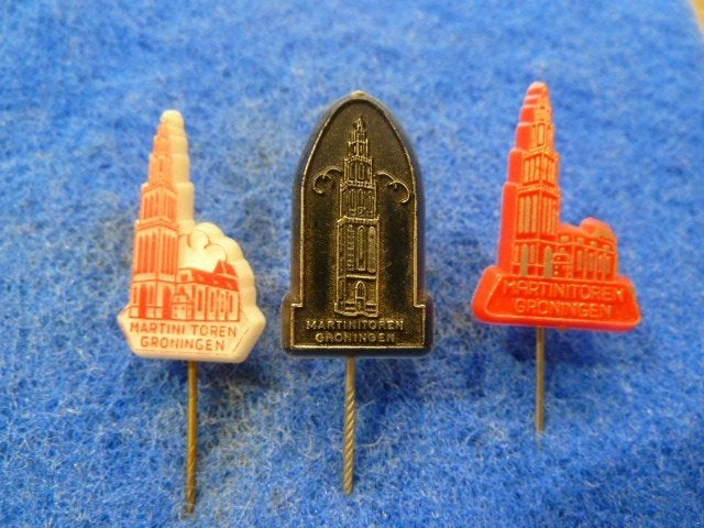 Speldjes  3 x Martini toren Groningen, Ophalen of Verzenden, Zo goed als nieuw, Overige onderwerpen