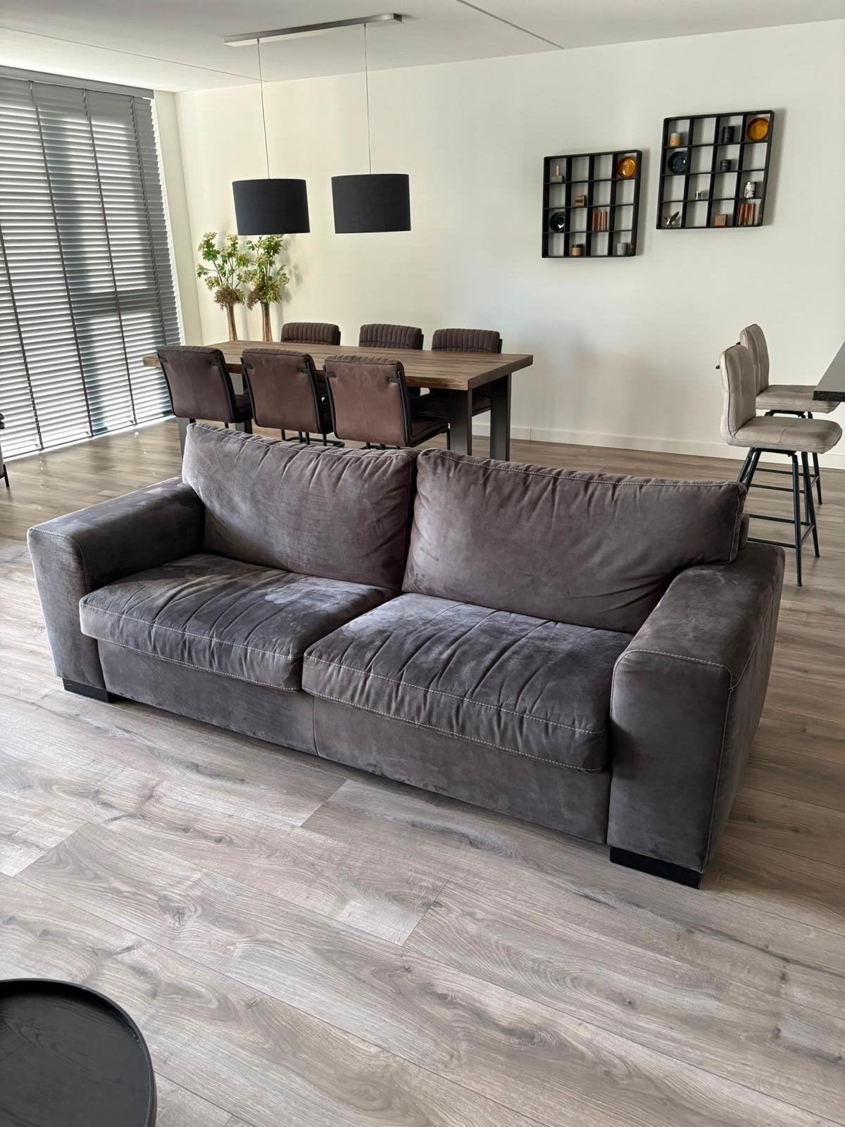 Bank Higginson 3-zits - Dark Grey - Uitstekende conditie, Huis en Inrichting, Ophalen, Driepersoons, 75 tot 100 cm, Zo goed als nieuw