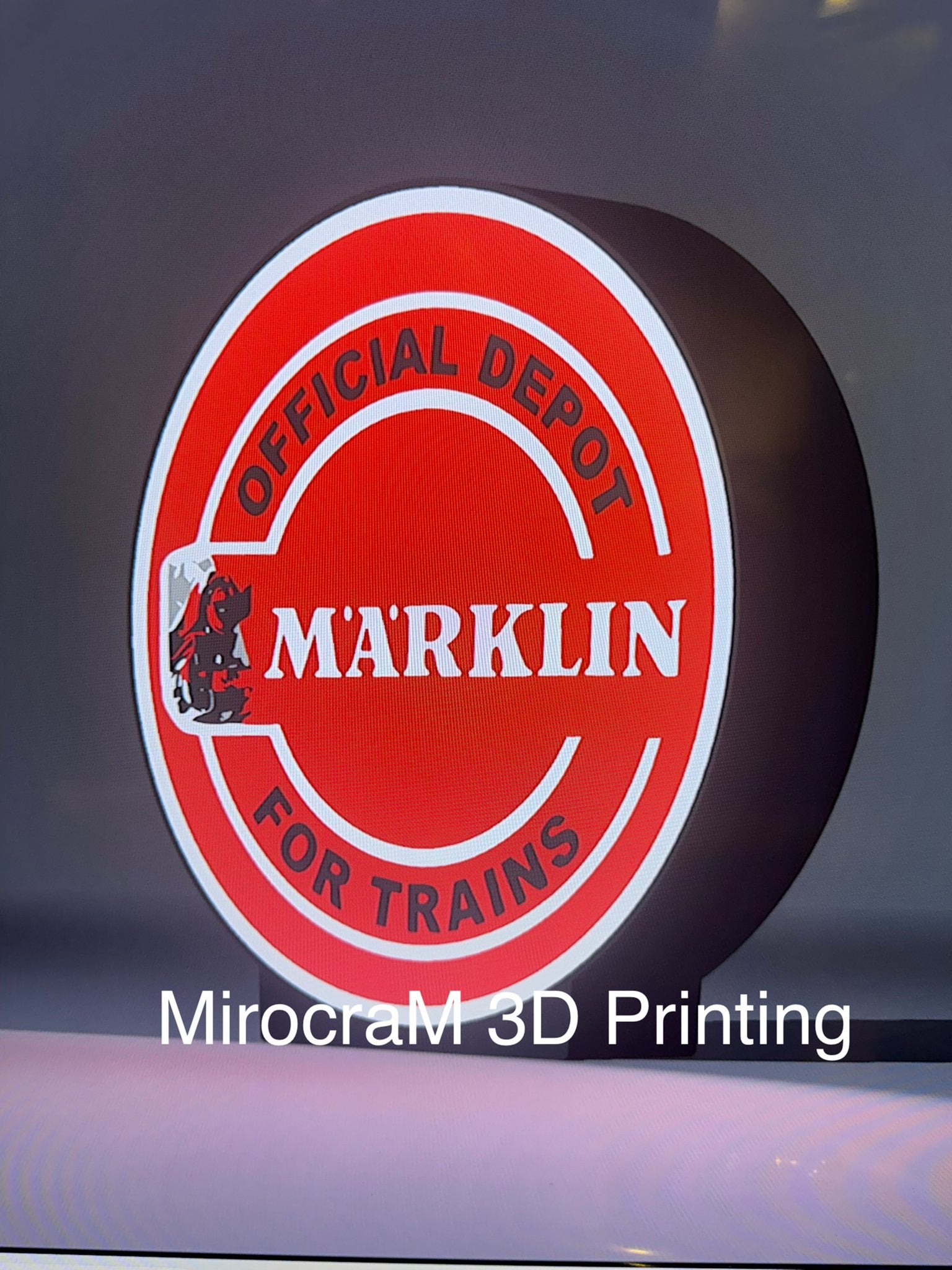 Märklin Official Depot Verlicht Reclamebord - 26 cm, Verzenden, Nieuw, Overige typen, Märklin