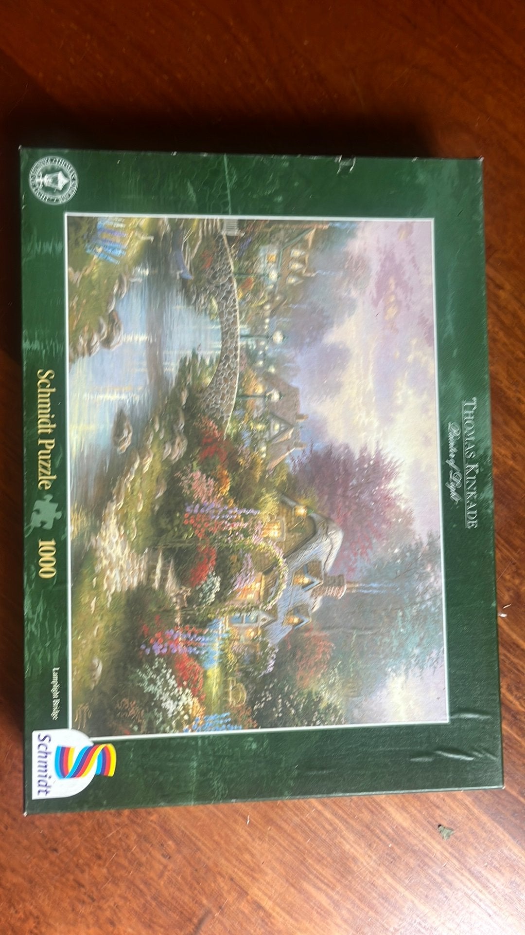 Schnidt puzzle puzzel 1000 stuk Lamplight bridge, Ophalen of Verzenden, 500 t/m 1500 stukjes, Gebruikt