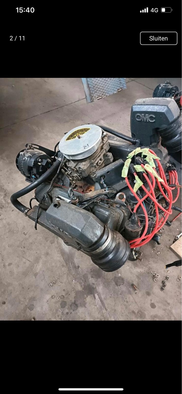 OMC V8 5.7 Binnenboordmotor met schade, Watersport en Boten, Ophalen, Gebruikt, Motor en Techniek, Motorboot