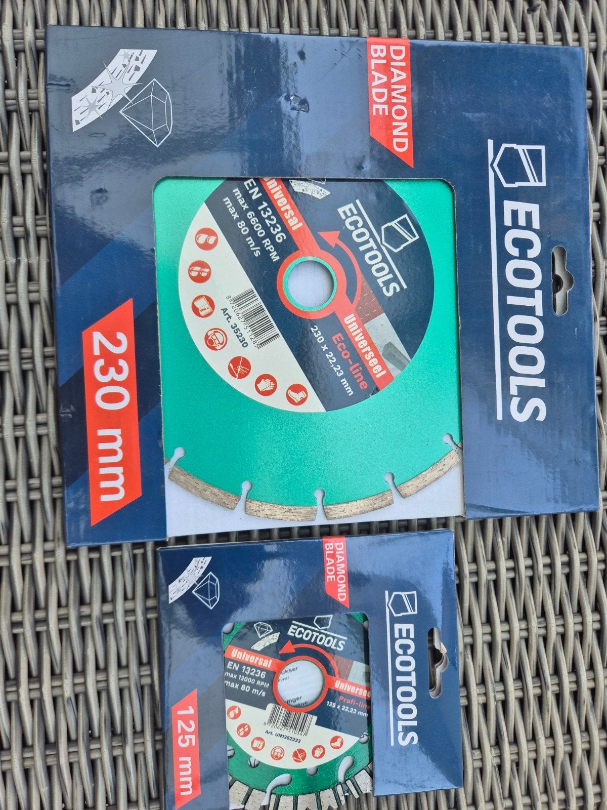 te koop diamant slijpschijf 230mm en 125 mm, Ophalen, Nieuw