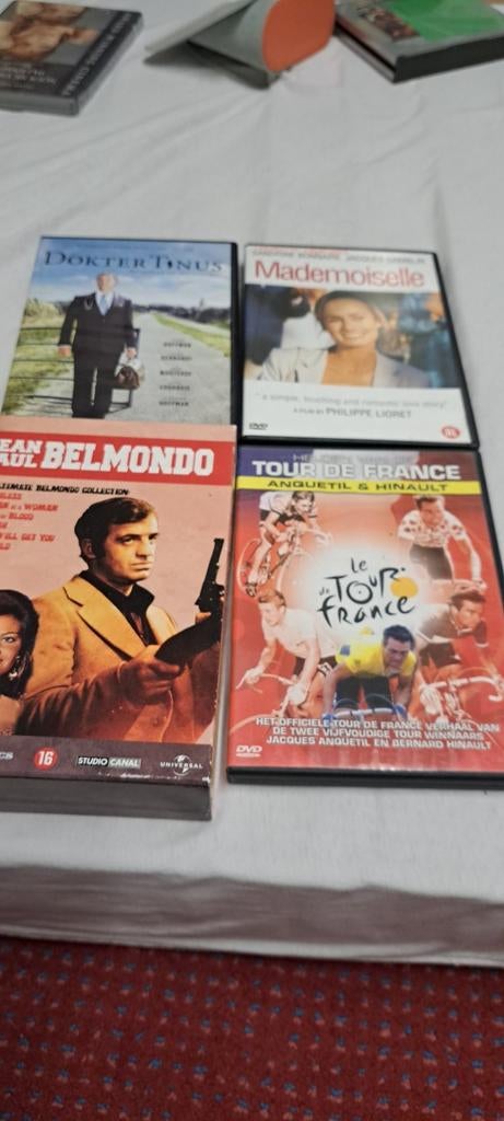 DVD Collectie: Dokter Tinus, Belmondo, Mademoiselle, Tour de, Alle leeftijden, Ophalen of Verzenden, Zo goed als nieuw