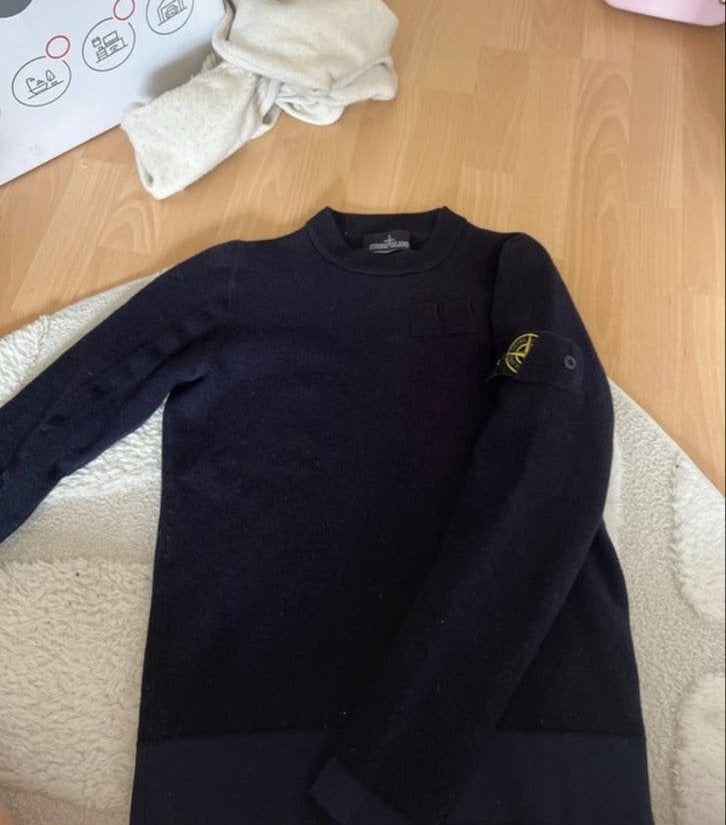 Stone Island Shadow Project Wool Mix Crewneck Jumper, Ophalen of Verzenden, Zo goed als nieuw, Maat 46 (S) of kleiner, Blauw