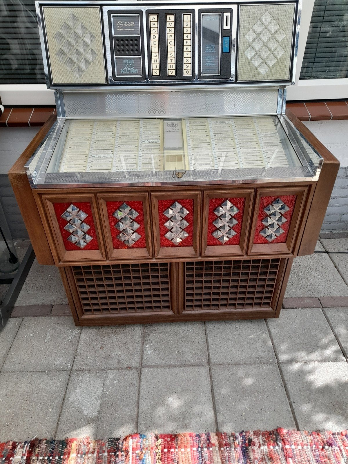 AMI R-80 Jukebox met nog ca  200 losse singles (1958-1965), Verzamelen, Gebruikt, 1950 tot 1960, Ami, Ophalen