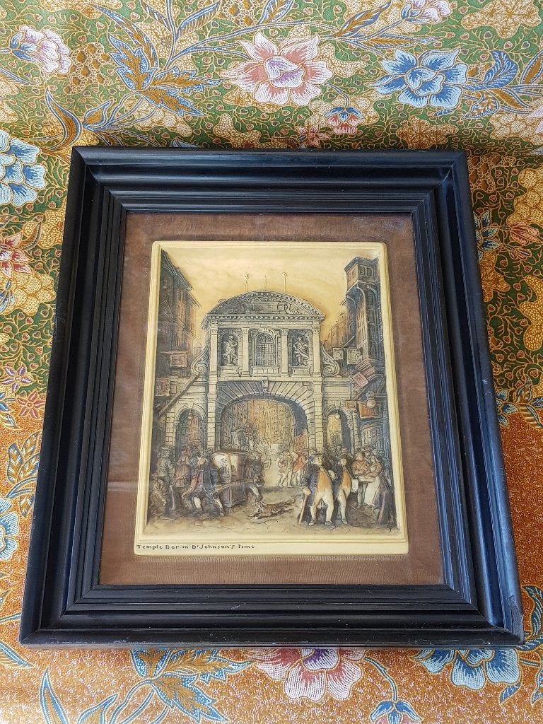 Antieke Engelse ingelijste Arthur Osborn plak 38,2 cm. 1906., Antiek en Kunst, Ophalen of Verzenden