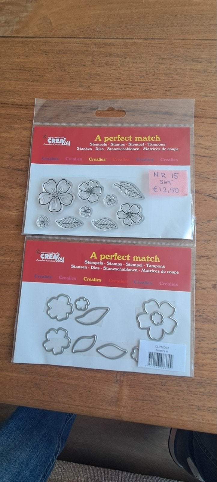 crealies stempel en snijmal set, Hobby en Vrije tijd, Ophalen of Verzenden, Zo goed als nieuw, Clearstamp