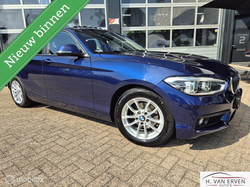 BMW 1-serie 118i Executive DEALERONDERHOUDEN 1E EIGENAAR NAP, Blauw, Origineel Nederlands, Bedrijf, 650 kg