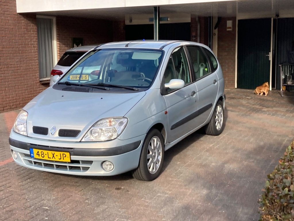 Renault Scénic 1.6 16V 2003 Grijs, Metallic lak, Stof, 1225 kg, 4 cilinders
