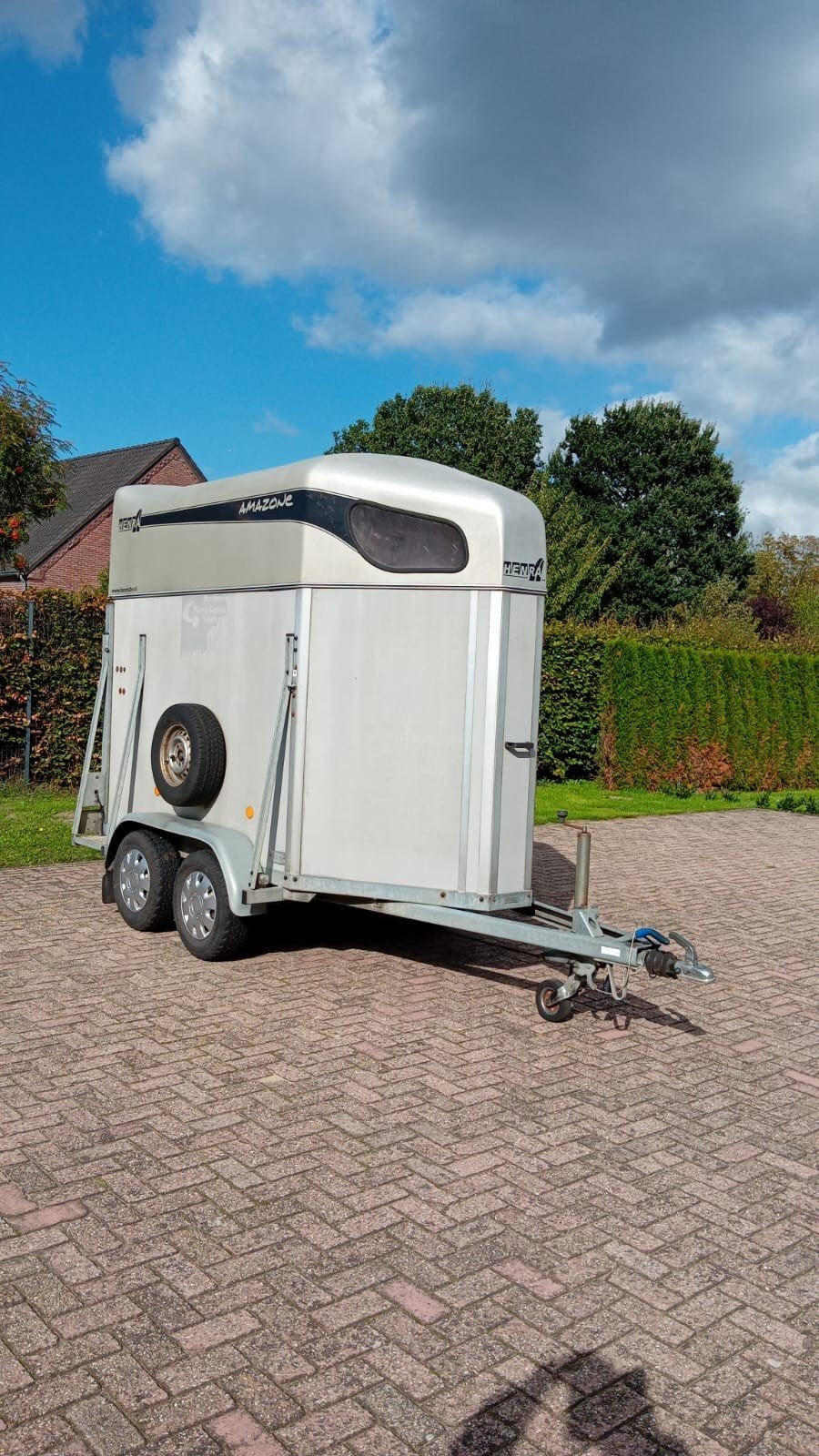 henra 1.5 paards trailer te koop in prima staat, Dieren en Toebehoren, Ophalen, Gebruikt, Hout