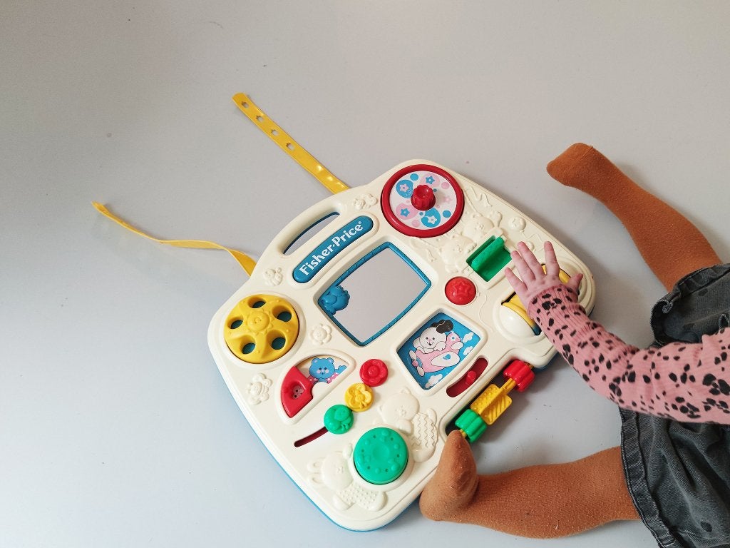 Retro Fisher Price Vintage Baby Activity Centre uit 1993, Ophalen of Verzenden, Gebruikt, Speelset, Met geluid