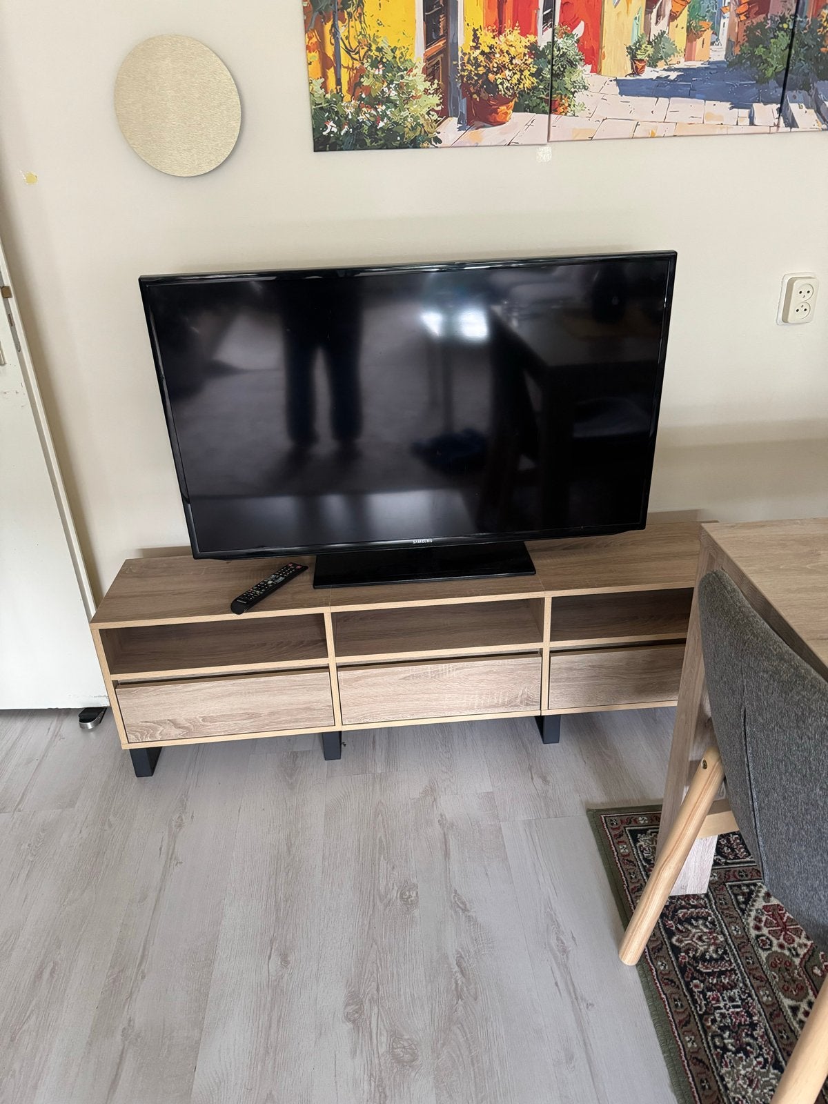 TV-meubel met Samsung TV, Ophalen of Verzenden, Samsung, 100 cm of meer, Gebruikt